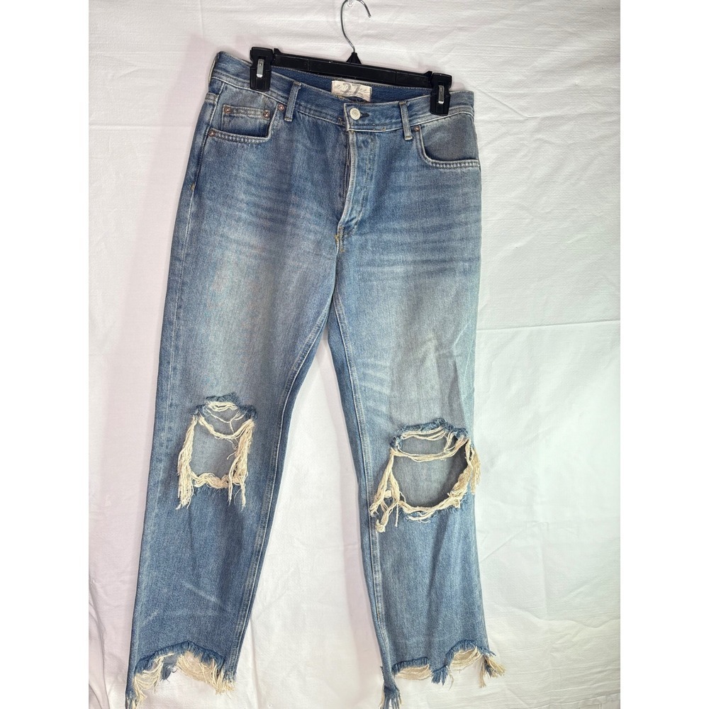We The Free free people Maggie mid rise  stright jeans‎ siz 27